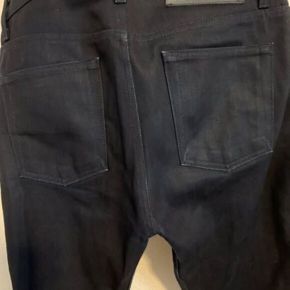 Naked and Famous Weird Guy Midnight Selvedge Raw Jeans Size 31x32 - Picture 6 of 8